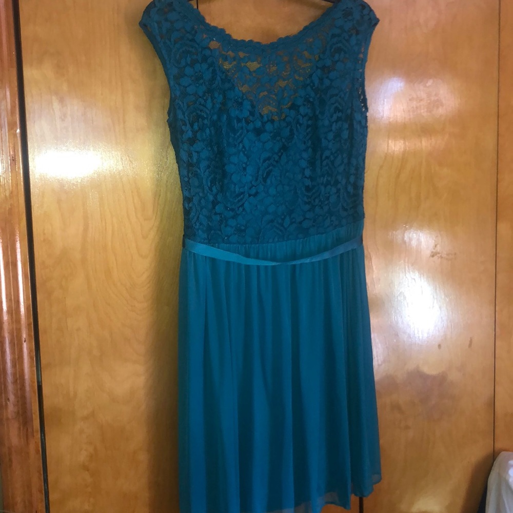 David’s Bridal Lace Bridesmaid Dress